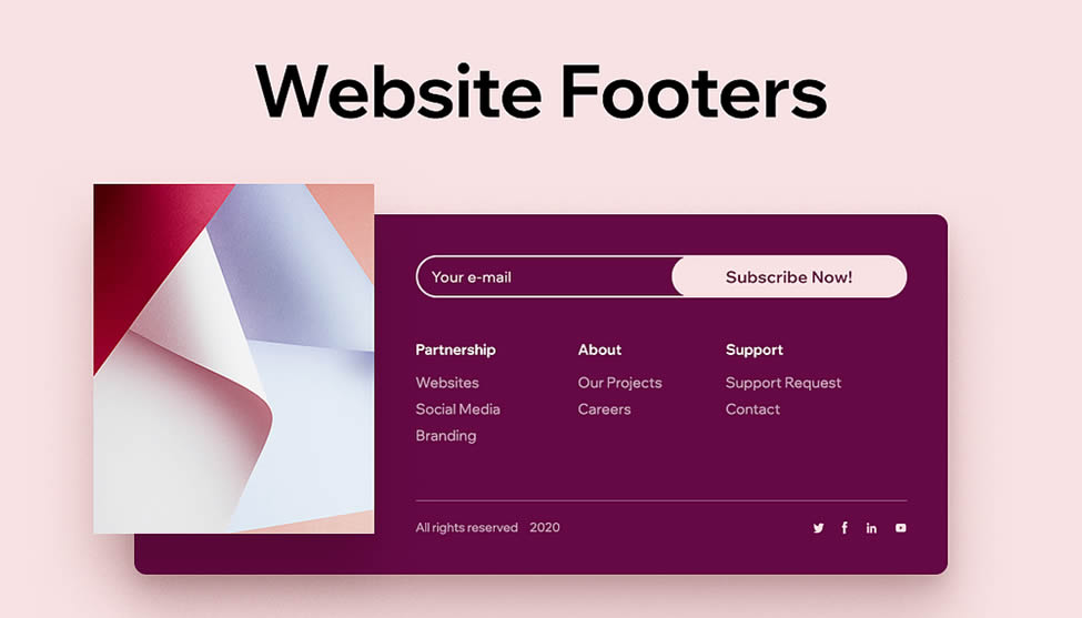 website footers